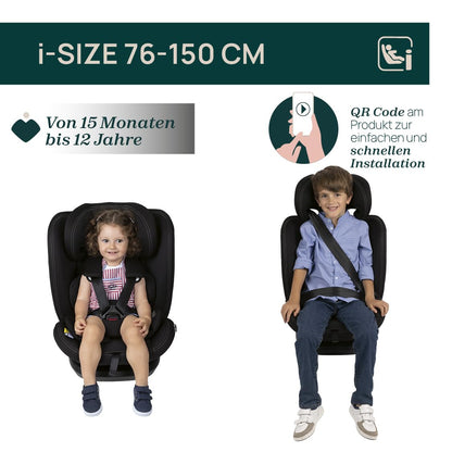 Chicco Unico Evo I-Size, Kindersitz 0-36 Kg, für Kinder von 40 bis 150 cm, homologiert ECE R129/03, Isofix 360° drehbar und neigbar, Gruppe 0+/1/2/3 von 0 bis 12 Jahren, Schwarz - Meloni2