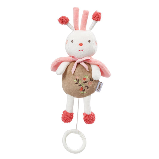 Fehn Mini Music Box Otter – Cuddly toy &amp; sleep aid: Wind-up music box with gentle melody Brahms Lullaby calms in every situation – for babies and toddlers from 0+ months 