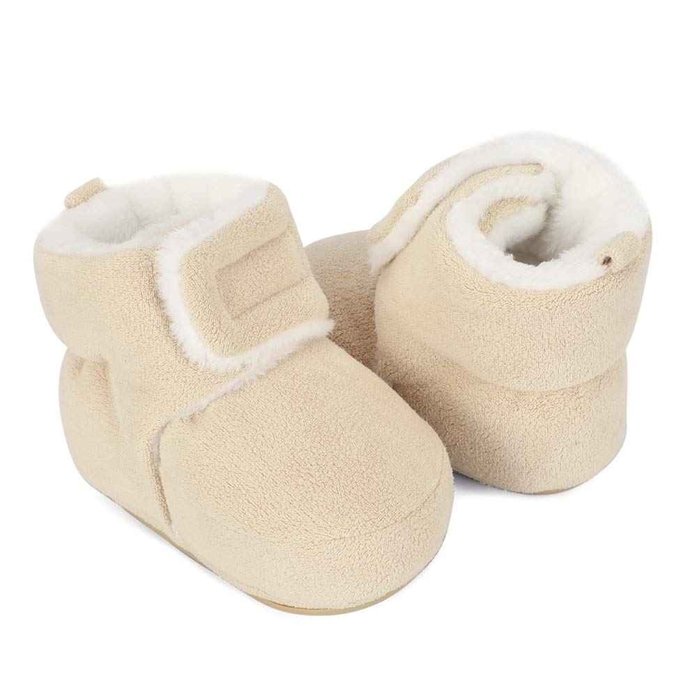 Unisex Baby Boys Girls Warm Winter Boots Rubber Sole Non-Slip Winter First Walking Shoes