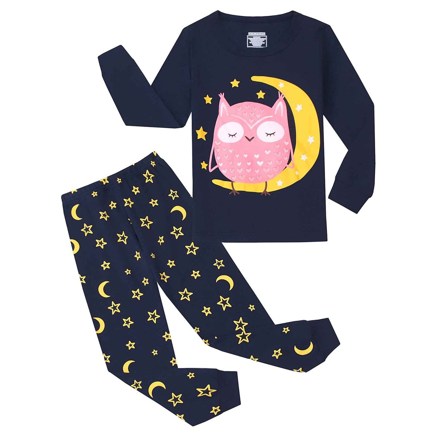 Girls' Unicorn Children's Pyjamas Cotton Long Sleeve Winter Pyjamas Two Piece Size 3-13 Years
