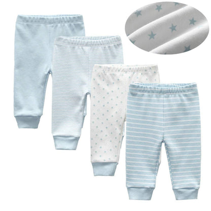 Kiddiezoom Unisex Babyhose für Mädchen Jungen Baby Jogginghose, 4er-Pack