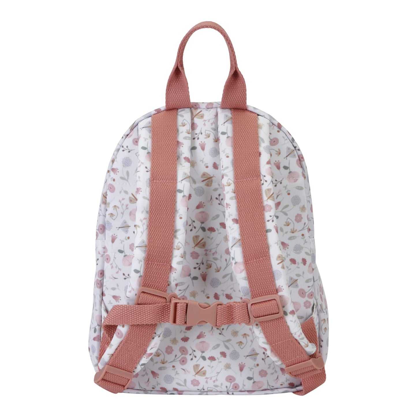 Little Dutch Rucksack Kinderrucksack mit Brustgurt für Kinder Kindergarten geblümt Reh rosa- Fairy Garden