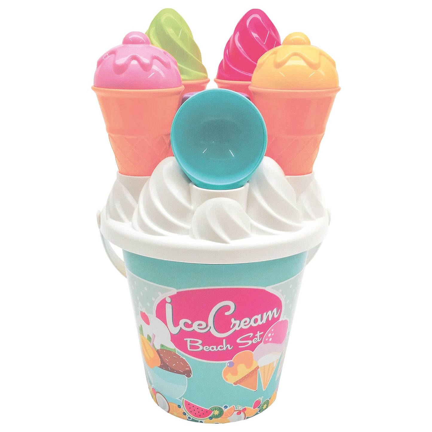 Simba 107114092 - Ice Cream Beach Bucket Set, Assorted Colours