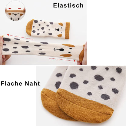 Rutschfeste Socken für Baby Mädchen Jungen 5 Paar Kinder Anti Rutsch Socken Sportsocken Stoppersocken