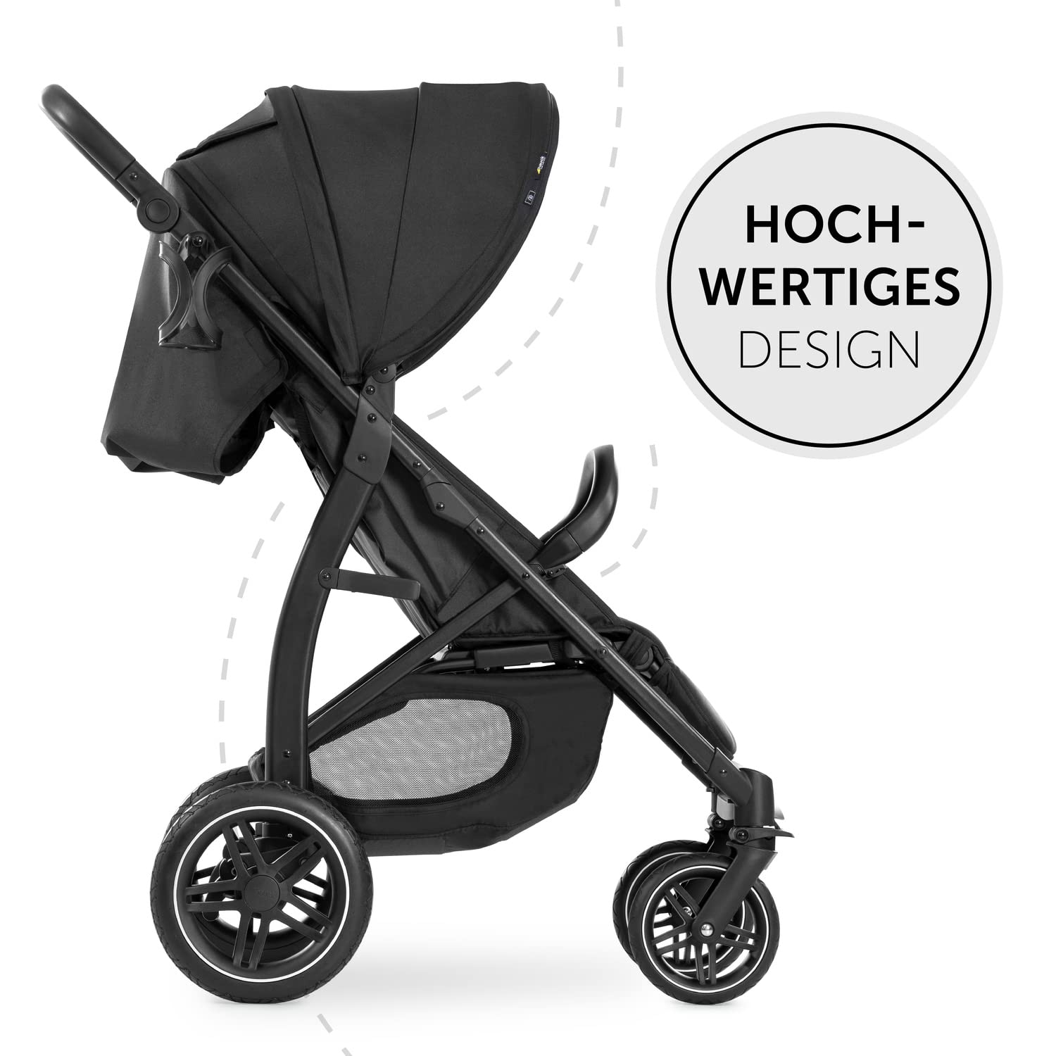 hauck Rapid 4D, Rosa - Kinderbuggy mit Liegefunktion ab Geburt bis 22 kg - UV Schutz 50+ - Klein Zusammenklappbar - Höhenverstellbarer Schieber mit Getränkehalter - Pannensichere Gummi Räder - Meloni2
