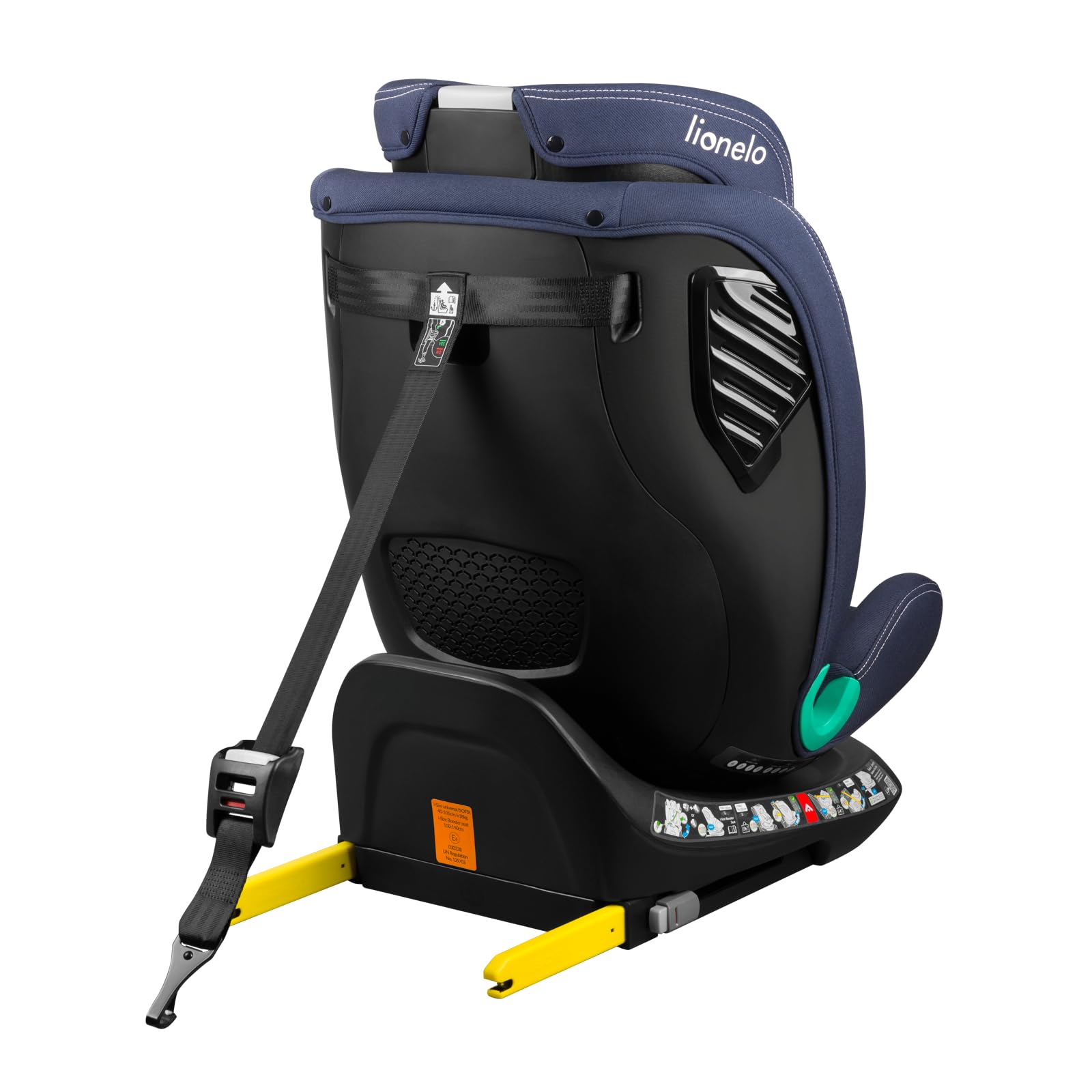 LIONELO Bastiaan i-Size One 360o drehbarer Autositz für Kinder von 40-150 cm, Montage in Fahrtrichtung und entgegen der Fahrtrichtung möglich, ISOFIX Pas TopTether Einstellbare Rückenlehne - Meloni2