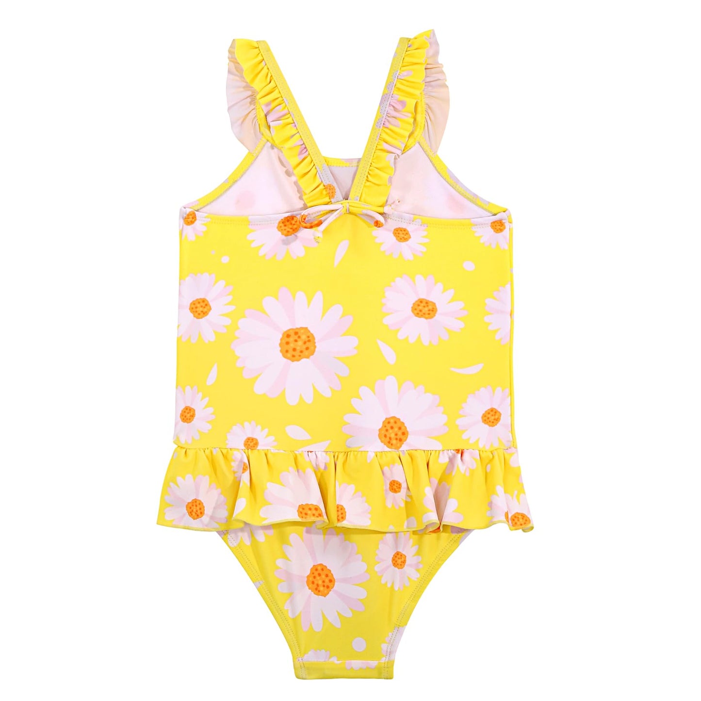 TIZAX Badeanzug für Mädchen Einteiliger Schwimmanzug Kleinkind Niedliche Rüschen Bademode Schnell trocknende Sommerferien Bikini für Kinder 2~7 Jahre