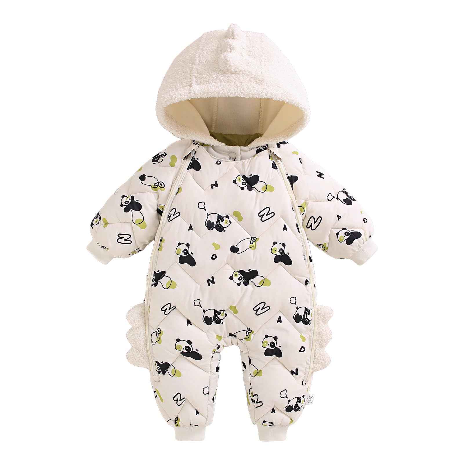 JiAmy Baby Snowsuit, Baby Boys Girls Winter Jumpsuit Romper Newborn Snow Overall for 6-24 Months