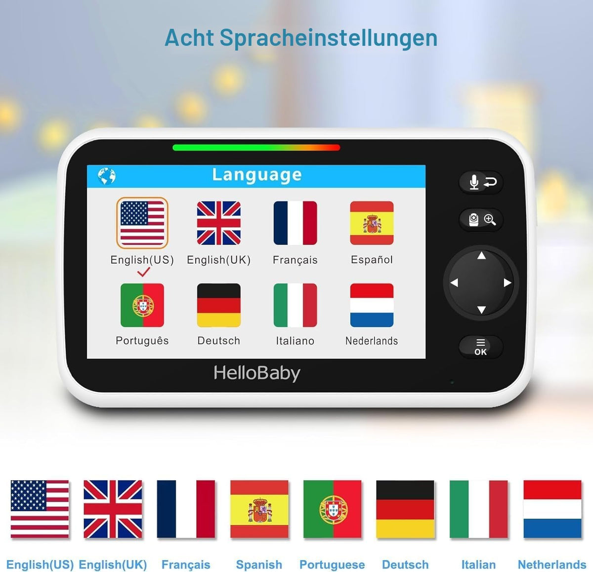 HelloBaby Babyphone mit Kamera – Sicherheit und Komfort für Ihr Baby