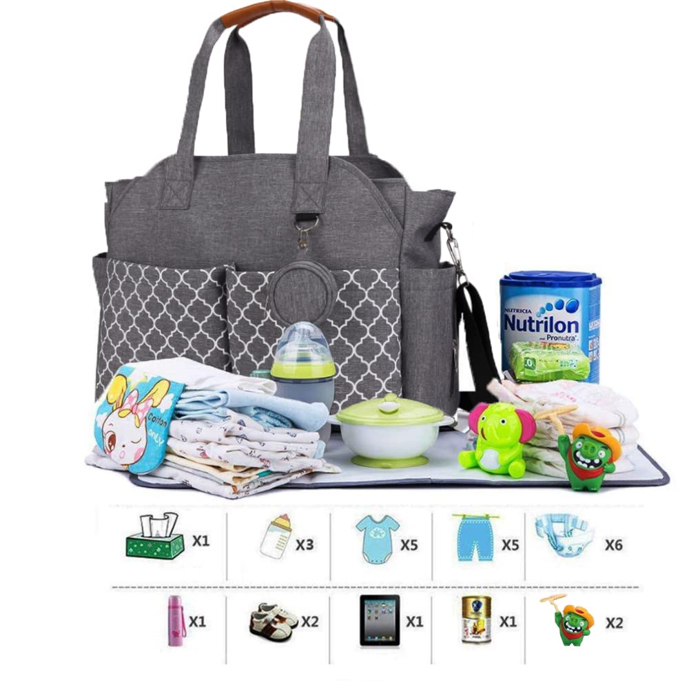 Wickeltasche Baby Wickeltasche Große Babytaschen für Mama mit Wickelstation Multifunktions Reise