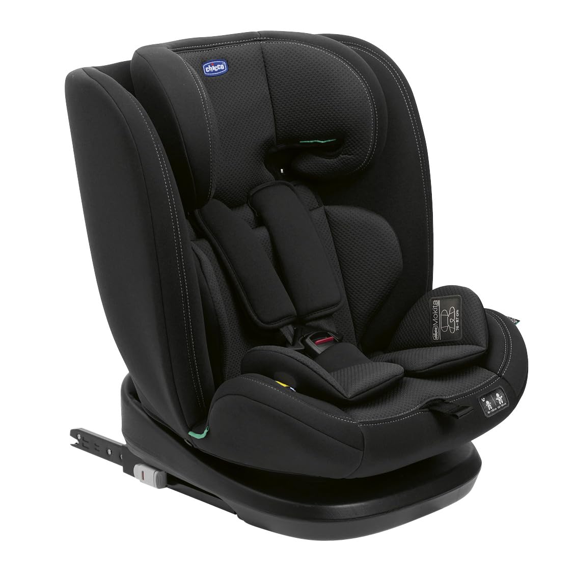 Chicco Unico Evo I-Size, Kindersitz 0-36 Kg, für Kinder von 40 bis 150 cm, homologiert ECE R129/03, Isofix 360° drehbar und neigbar, Gruppe 0+/1/2/3 von 0 bis 12 Jahren, Schwarz - Meloni2