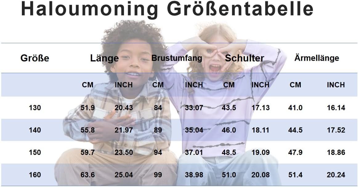 Haloumoning Sweatshirt Mädchen Streifen Rundhalsausschnitt Kinder Pullover Casual Langarm Tops
