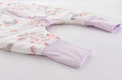 Chilsuessy Baby Sleeping Bag with Legs, 1.5 Tog, Sleeping Bag, 100% Cotton, All-Year Sleeping Bag with Feet, Baby Sleeping Bag, Children, 1.5 Tog/Zebra, 80 cm / Baby Height 85–95 cm