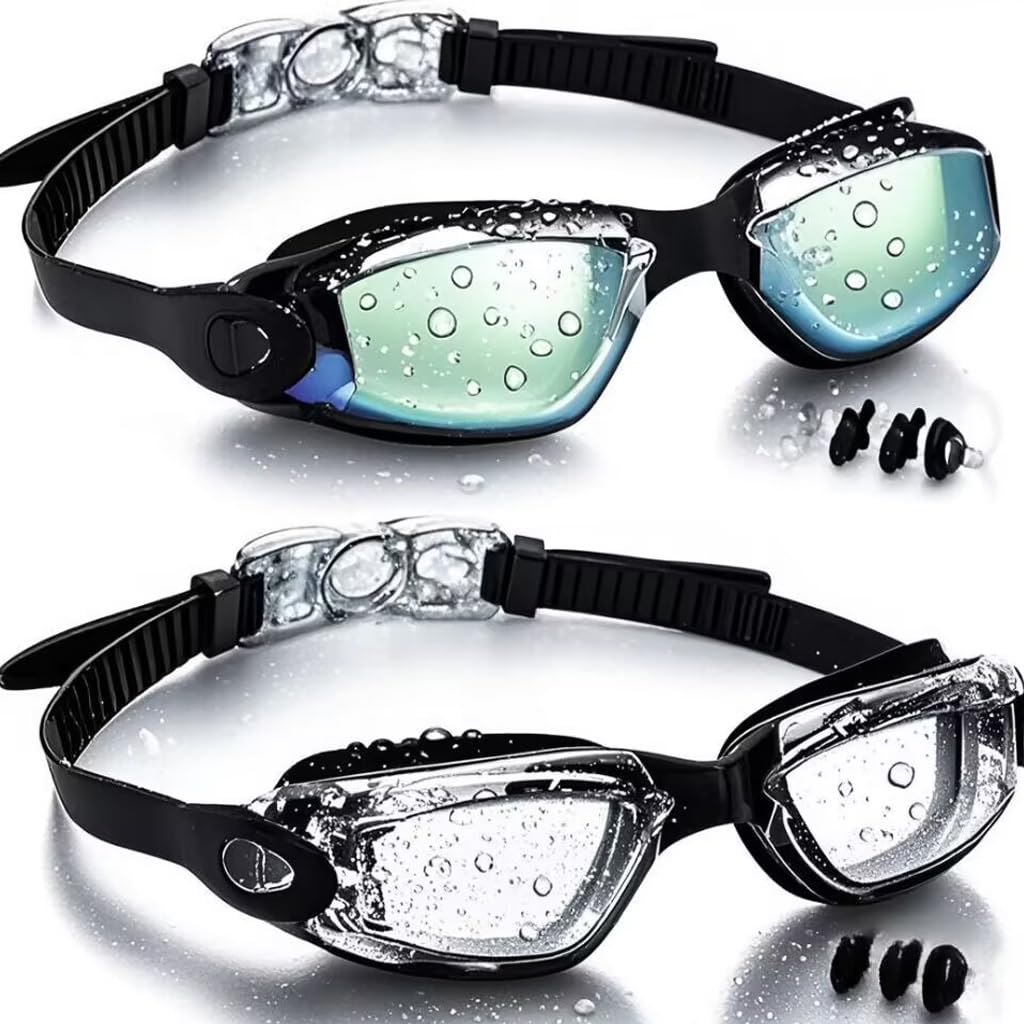 faliring Schwimmbrille Kinder, 2 Stück taucherbrille kinder Junior 3-15 Jahre, Gläsern Wassersport Schwimmbrillen Swimming Goggles Geschenke für Mädchen Jungen