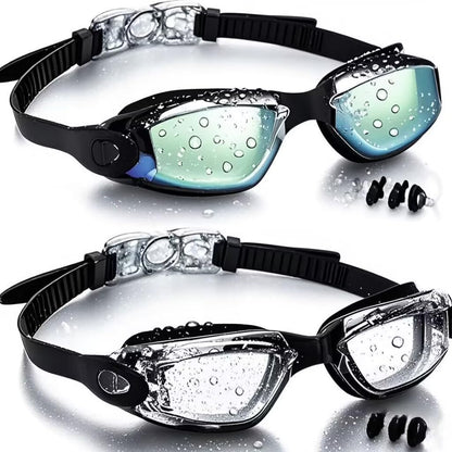 faliring Schwimmbrille Kinder, 2 Stück taucherbrille kinder Junior 3-15 Jahre, Gläsern Wassersport Schwimmbrillen Swimming Goggles Geschenke für Mädchen Jungen