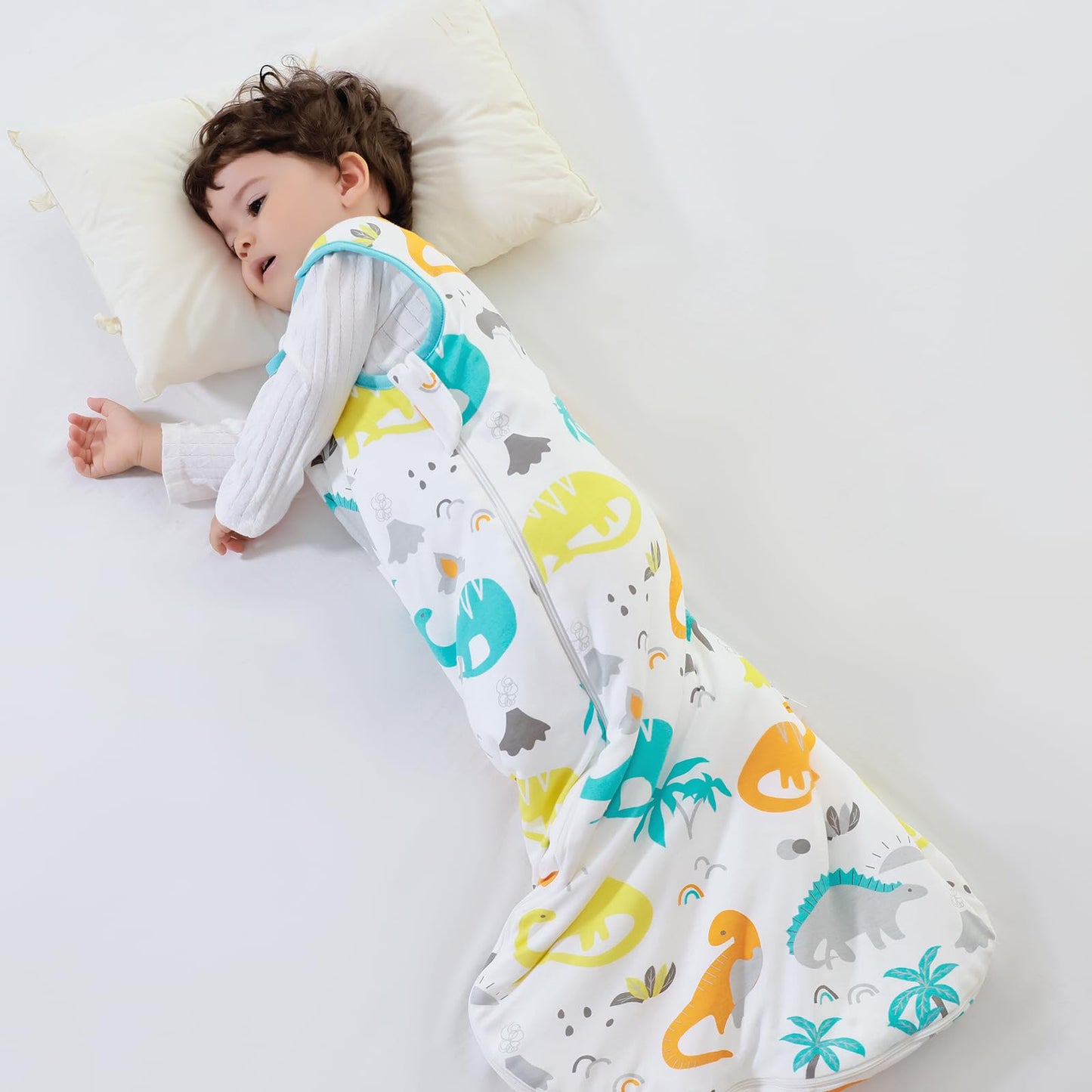 Baby Winter Sleeping Bag, Toddler Sleeping Bag, 2.5 Tog Sleeping Bag, 100% Cotton, Various Sizes from Newborn to 18 Months, All-Year-Round Sleeping Bag