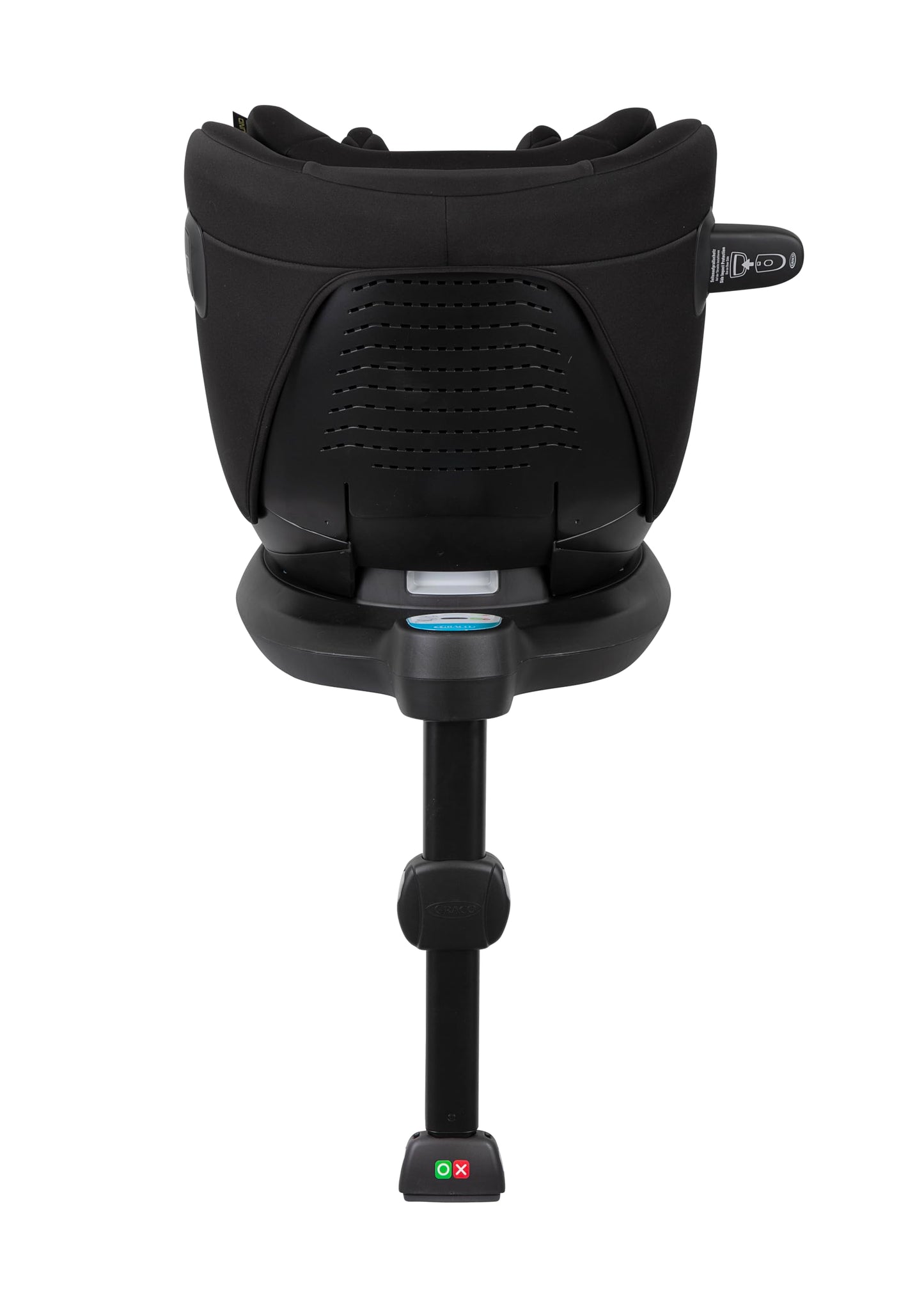 Graco SnugLite™ i-Size R129 Babyschale, ab Geburt bis ca. 12 Monate (40 bis 75 cm), leicht, kompatibel mit ISOFIX-Basisstation SnugTurn™ i-Size R129 (separat), Neugeboreneneinlage, schwarz, Midnight - Meloni2
