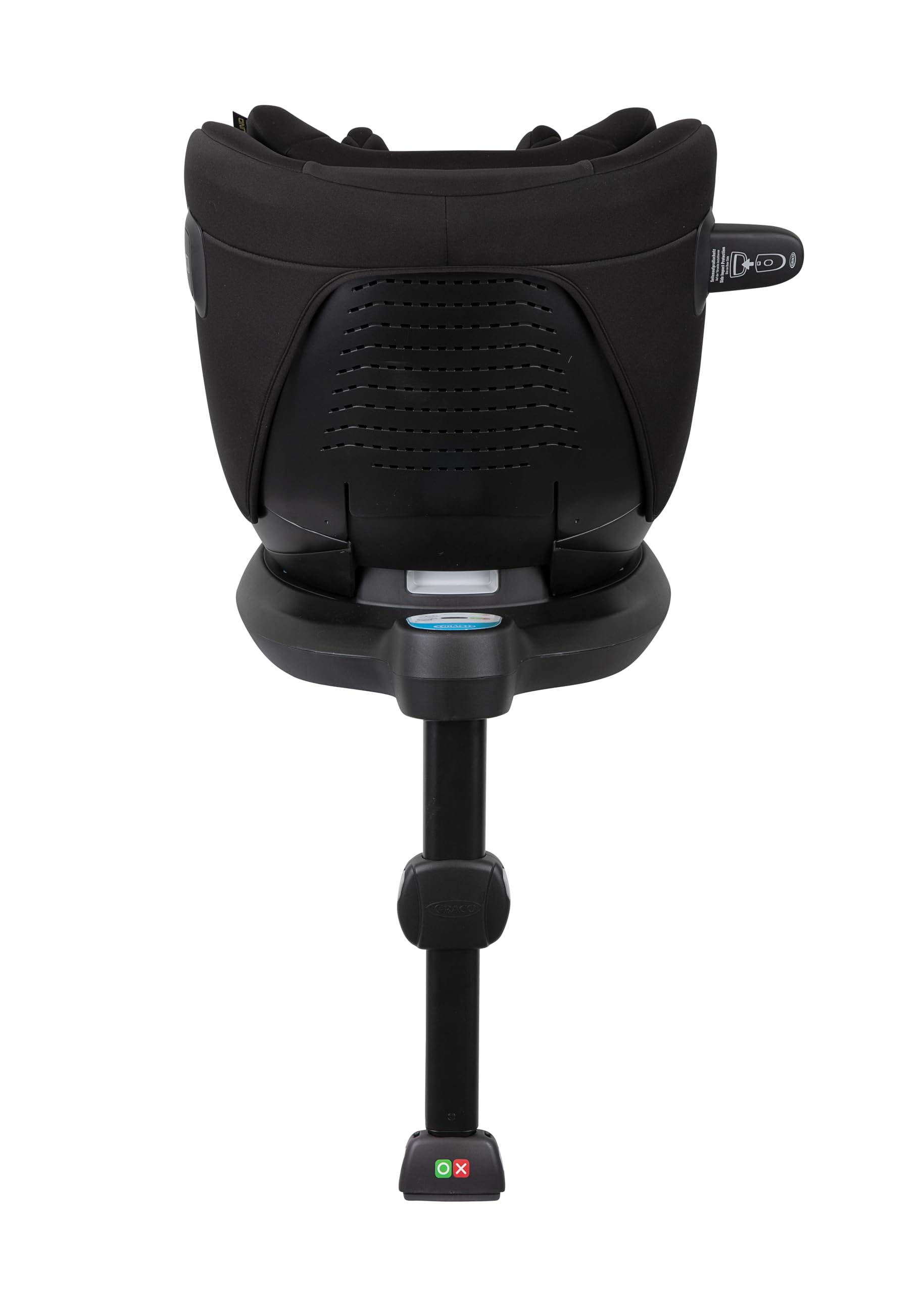 Graco SnugLite™ i-Size R129 Babyschale, ab Geburt bis ca. 12 Monate (40 bis 75 cm), leicht, kompatibel mit ISOFIX-Basisstation SnugTurn™ i-Size R129 (separat), Neugeboreneneinlage, schwarz, Midnight - Meloni2