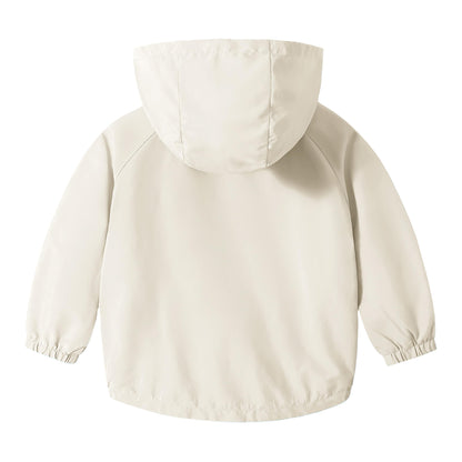 Volunboy Baby Hooded Jackets, Boys Long Sleeve Windproof Coat Cartoon Print Jackets