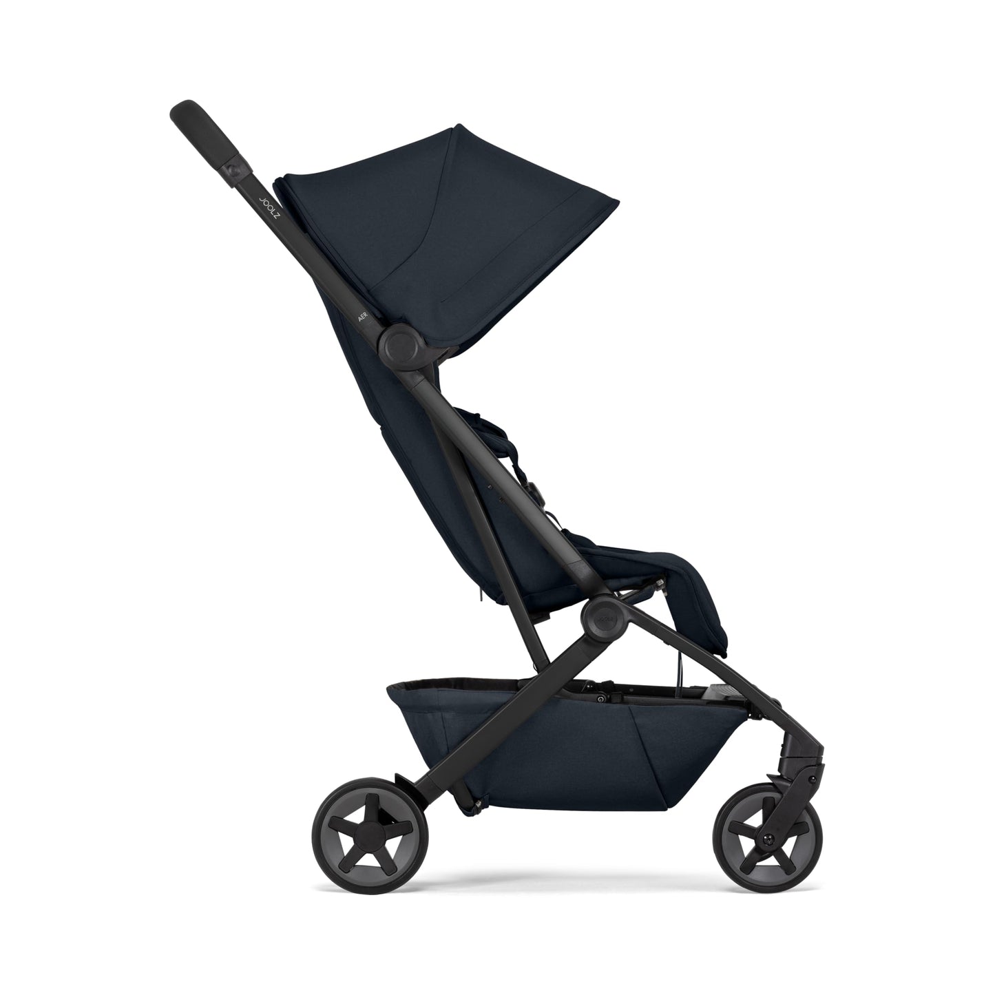 Joolz Aer2 Reise-Kinderwagen – Kompakter Reisebuggy für Babys und Kleinkinder, Einhand-Faltung, Liegefunktion & UPF 50+ Sonnendach, Flugzeug Handgepäck tauglich, ideal für Reisen (Space Black)
