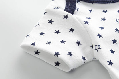 Kiddiezoom Baby-Body, Hose, Kleinkinder, Einteiler, Kleidung, Set, Outfits, für Jungen und Mädchen, Baumwollkappen, Kratzfäustlinge