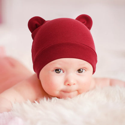 DRESHOW Neugeborenes Baby Mütze Hut und Handschuhe Set Beanie Bekleidung Unisex Infant Hut Kindergarten Mütze Baby Jungen Mädchen 0-6 Monate