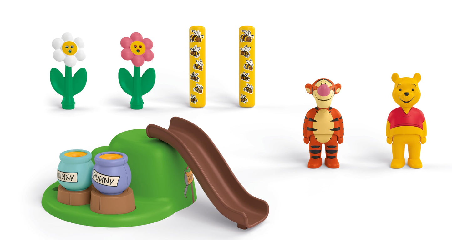 PLAYMOBIL Junior Disney Winnie the Pooh & Tiggers Bee Garden Sustainable Toy Made of Bio-Based Plastics for Children from 1 Year 71694