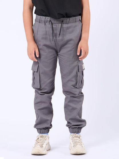 NATUST Jungen Cargohose Kinder Freizeithose mit Elastischem Bund
