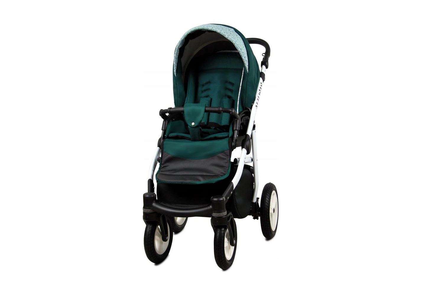 BabyLux® Kinderwagen Set 4 in 1 - Alu Way - incl. Babywanne, Buggy Sportsitz, Auto-Babyschale, ISOFIX-Basisstation - Autositz - Kinderwagenset - Kombikinderwagen mit Wickeltasche usw.