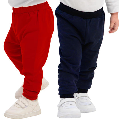 100% Baumwolle Babyhosen Kinderhosen | 2 er-Pack Lässig Sweathose Weiche und Bequeme Babykleidung für Jungen und Mädchen