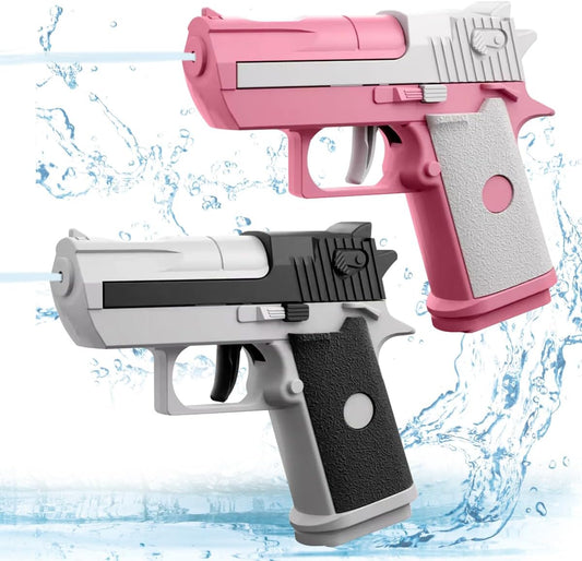 Wasserpistole für Kinder, 2/4 Stück Spritzpistole Wasser Set mit Großer Reichweite bis zu 8-10 Meter, Wasser Spritzpistole Kunststoff für Strände und Wasserschlachten im Freien