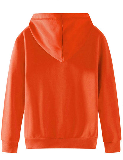 Spring&Gege Jungen Hoodie Sweatjacke Basic Einfarbig Baumwoll Kapuzenjacke für Kinder（3-12 Jahre）