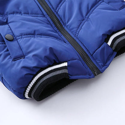linboo Winter Jacket Boys Children's Parka Jacket Lined Winter Coat with Removable Hood Thick Quilted Jacket Baby Warm Outdoor Jacket