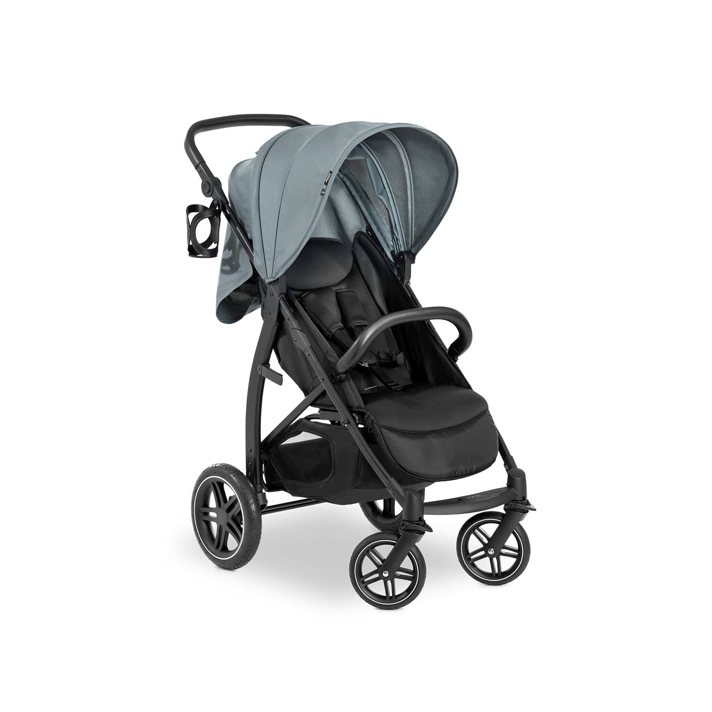 hauck Rapid 4D, Rosa - Kinderbuggy mit Liegefunktion ab Geburt bis 22 kg - UV Schutz 50+ - Klein Zusammenklappbar - Höhenverstellbarer Schieber mit Getränkehalter - Pannensichere Gummi Räder - Meloni2