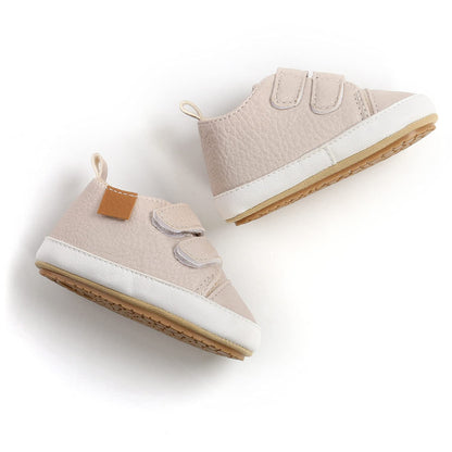 BABSMULY Baby Shoes for Boys Girls Non-Slip Rubber Sole High Top PU Leather Sneakers Toddler Crib Shoes Newborn Loafers Flats. 