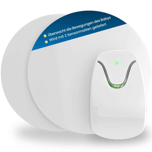 Babysense 7 Baby-Atembewegungsmonitor, Echtzeit-Warnungen, Ganzen Betts mit 2 Sensormatten