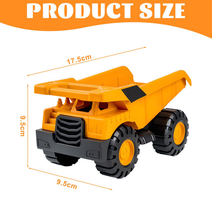 Set of 3 Sand Toy Digger Sandpit, Use Dump Truck Digger Beach Toy Car, Tyres Made of Soft Material, Play Stable Sand Toy from 1-5 Years, Girls, Boys, Summer Toy