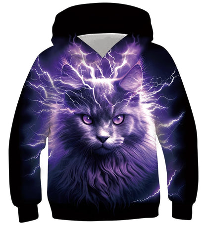 Fanient Children's / Boys' / Girls' Hoodies, 3D Print, Vivid Animal Cartoon Graphic Sweatshirt, Pocket Pullover Hoodie for 6-16 Years 