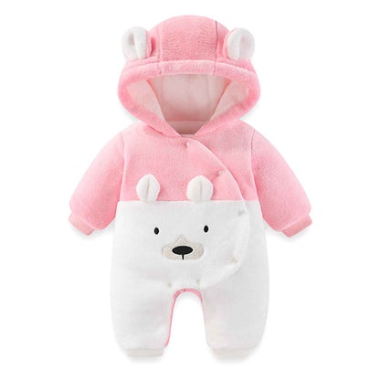 WYTbaby Baby Overalls Winter Snowsuit Baby Flannel Warmer Winter Overalls Jumpsuit for Boys Girls