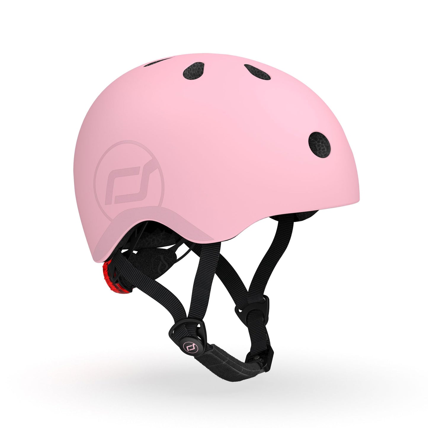 Scoot and Ride Baby Helmet with Adjustable Straps - Matte Finish - Small and Medium - Includes LED Safety Light and Soft Fleece Padding for Extra Protection