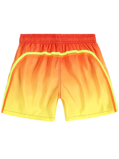 Badehose Jungen Farbverlauf Badeshorts mit Meshfutter und Verstellbarem Tunnelzug