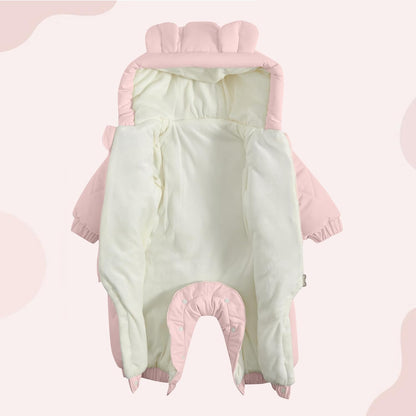 JiAmy Baby Snowsuit, Baby Boys Girls Winter Jumpsuit Romper Newborn Snow Overall 0-12 Months