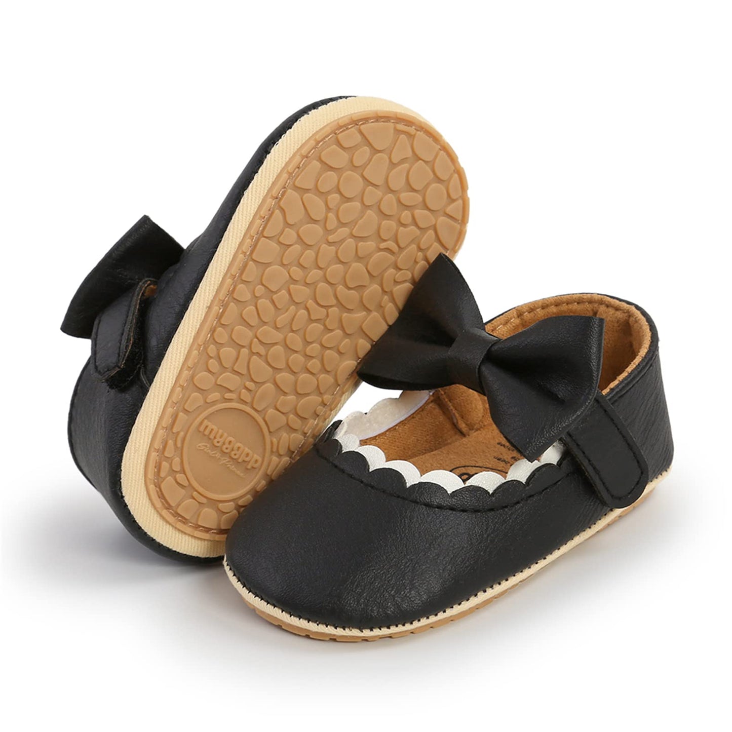 RVROVIC Baby Mädchen Mokassins Prinzessin Mary Jane Flache Kleider Schuhe Premium Leichte Weiche Sohle Krippe Schuhe Kleinkind Schuhe