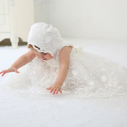 Baby Lange Taufe Kleider Weiße Taufe Kleid Besondere Anlässe Kleider für Mädchen Geburtstag