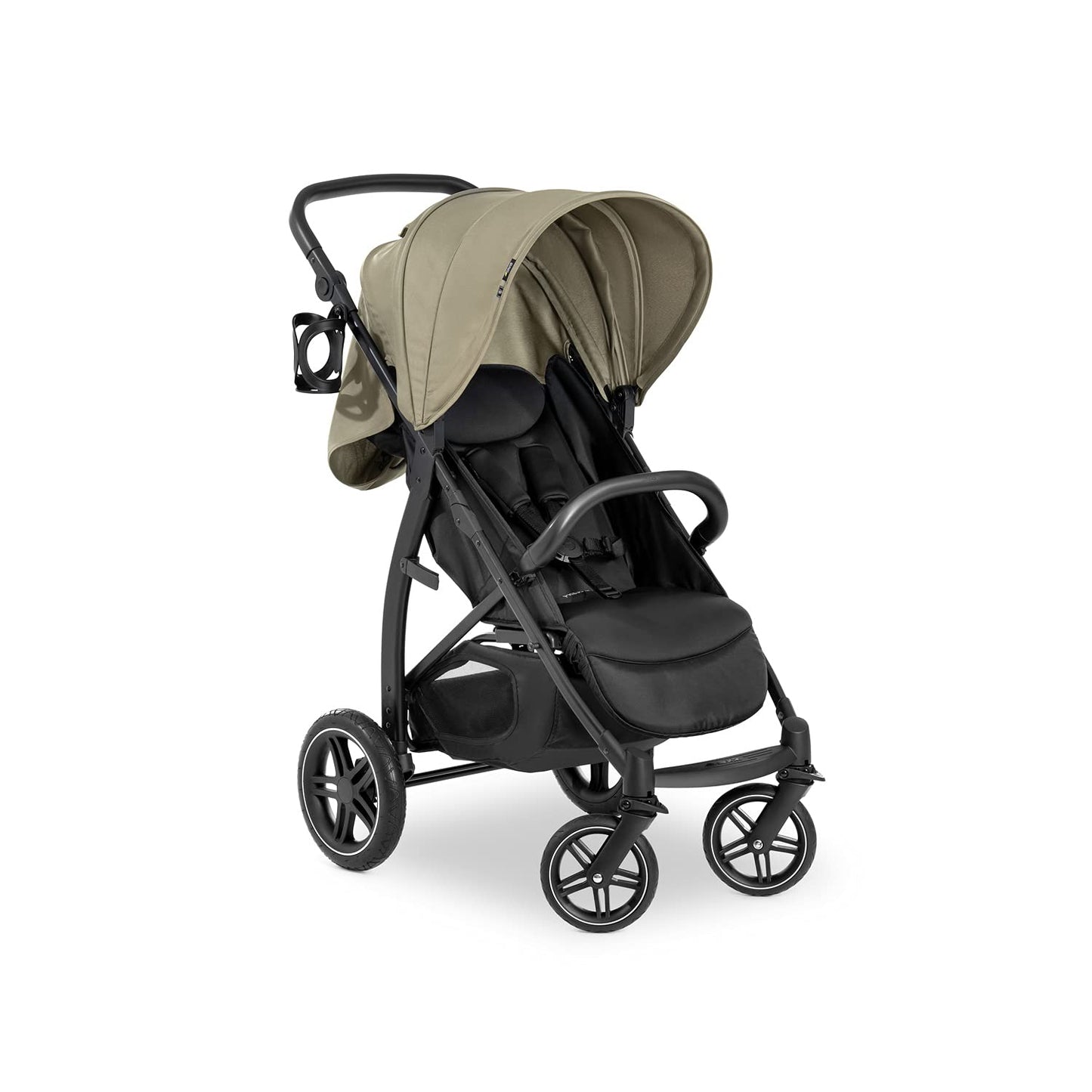 hauck Rapid 4D, Rosa - Kinderbuggy mit Liegefunktion ab Geburt bis 22 kg - UV Schutz 50+ - Klein Zusammenklappbar - Höhenverstellbarer Schieber mit Getränkehalter - Pannensichere Gummi Räder - Meloni2