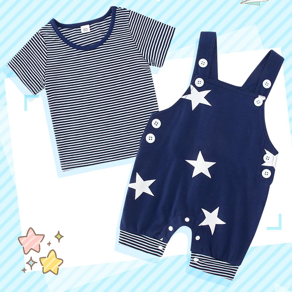 SFreeBo Baby Boys Clothing 3 Pieces Winter Baby Clothing Outfit Set Long Sleeve Cotton Striped Newborn Baby Clothing Boys 3-18 Months