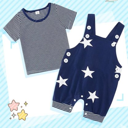 SFreeBo Baby Boys Clothing 3 Pieces Winter Baby Clothing Outfit Set Long Sleeve Cotton Striped Newborn Baby Clothing Boys 3-18 Months