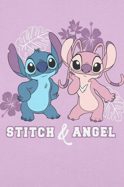 Disney Mädchen 3er-Pack Lilo und Stitch T-Shirts Kinder Angel Sommertop Kurzarm-T-Shirts