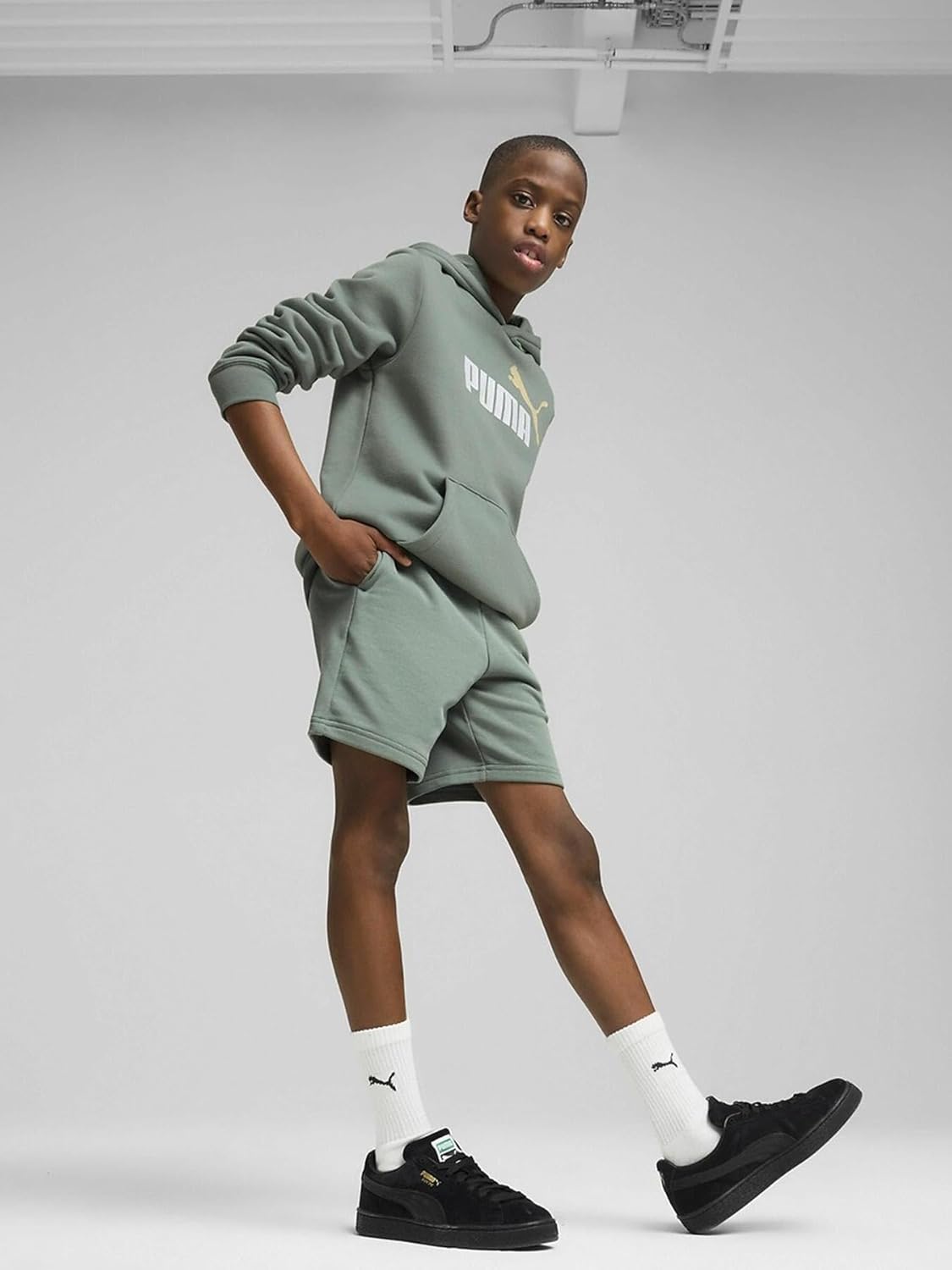 PUMA Jungen ESS 2 Color No. 1 Logo Hoodie FL B Kapuzenpullis (1er Pack)