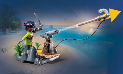 PLAYMOBIL | Pirates | Gefahr durch Riesenhai | Piratenspielzeug | Spielzeugfiguren | Spielzeug für Kinder ab 4 Jahren | 71793